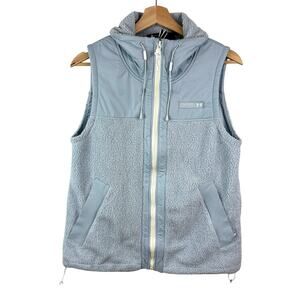 Under Armour Teddy Fleece Vest Baby Blue Full Zip Women’s S Gorpcore